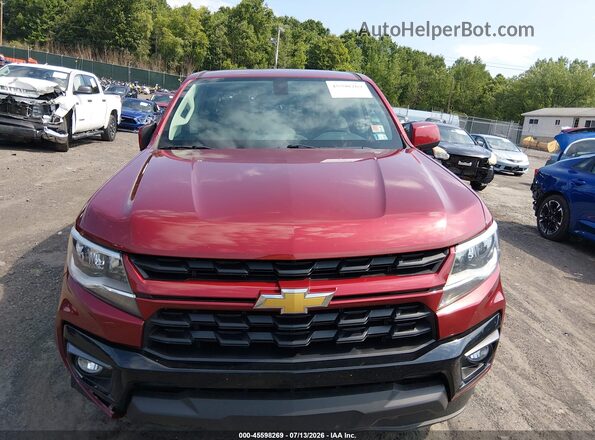 1GCGTCEN9M1247089 2021 CHEVROLET COLORADO Red Widok zestawu wskaźników