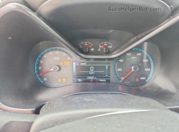 1GCGTCENXJ1158028 2018 CHEVROLET COLORADO Green Вид щитка приладів