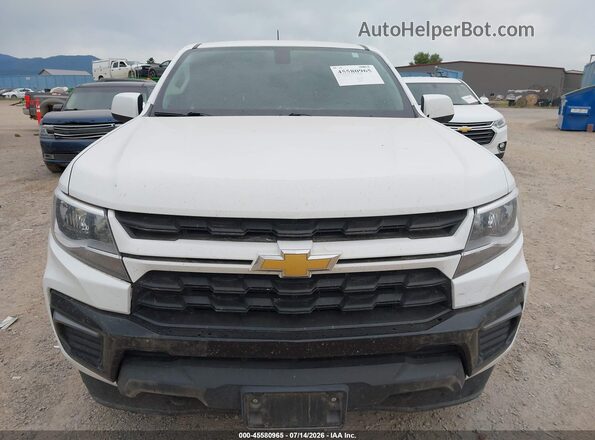 1GCGTCENXM1152878 2021 CHEVROLET COLORADO White Widok zestawu wskaźników