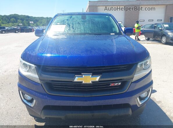 1GCGTDE32G1180988 2016 CHEVROLET COLORADO Blue Սարքավորումների վահանակի տեսք