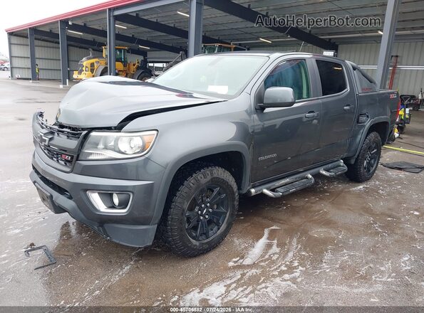 1GCGTDE37G1308044 2016 CHEVROLET COLORADO Gray წინა მარცხენა ხედი სამი მეოთხედიდან