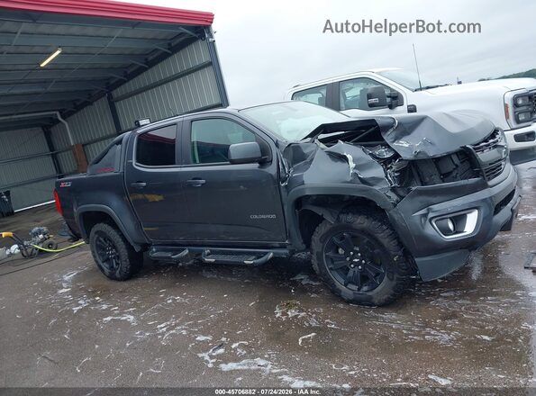 1GCGTDE37G1308044 2016 CHEVROLET COLORADO Gray უკანა სალონის ხედი