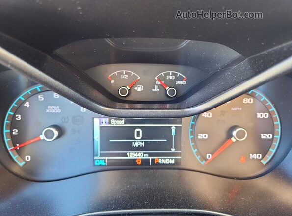 1GCGTDE39G1121002 2016 CHEVROLET COLORADO Silver Vista del cuadro de instrumentos