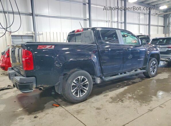 1GCGTDEN0M1234222 2021 CHEVROLET COLORADO Black Trasero derecho