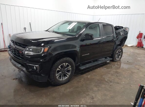 1GCGTDEN0N1253287 2022 CHEVROLET COLORADO Black Передня ліва чверть