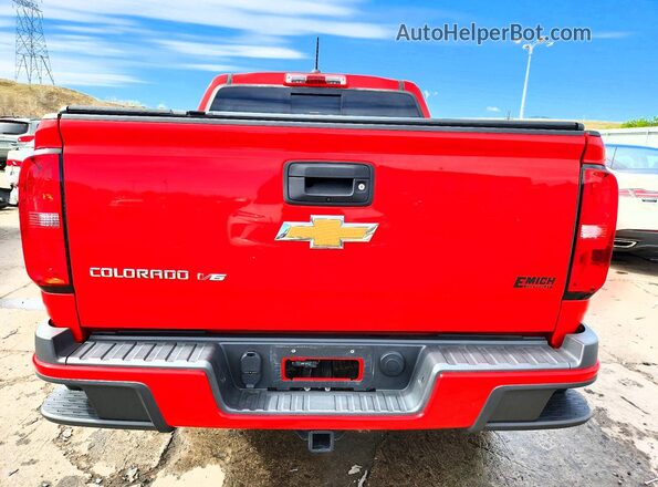 1GCGTDEN2J1225050 2018 CHEVROLET COLORADO Red Rear view