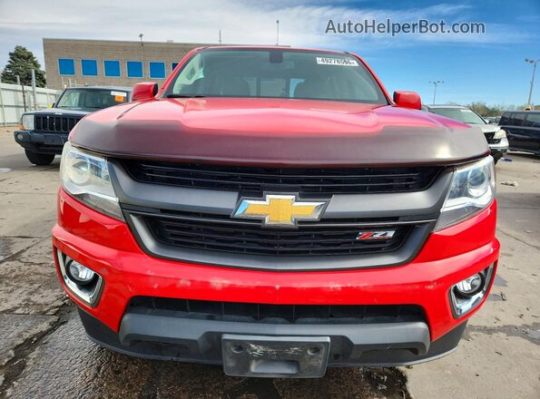1GCGTDEN2J1225050 2018 CHEVROLET COLORADO Red Front view