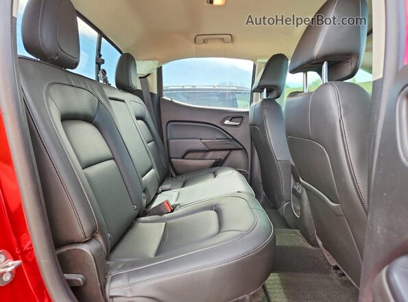 1GCGTDEN2J1225050 2018 CHEVROLET COLORADO Red Rear seats view