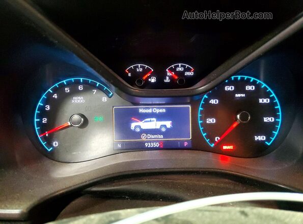 1GCGTDEN2K1353287 2019 CHEVROLET COLORADO White Instrument cluster view