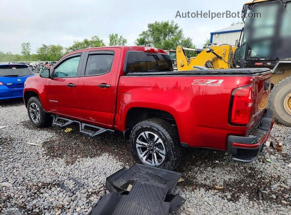 1GCGTDEN3M1240063 2021 CHEVROLET COLORADO Burgundy უკანა მარცხენა