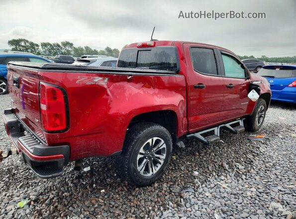 1GCGTDEN3M1240063 2021 CHEVROLET COLORADO Burgundy უკანა მარჯვენა