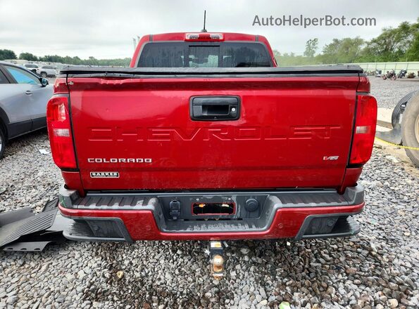 1GCGTDEN3M1240063 2021 CHEVROLET COLORADO Burgundy უკანა ხედი