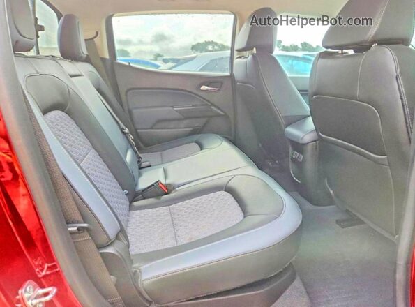 1GCGTDEN3M1240063 2021 CHEVROLET COLORADO Burgundy უკანა სავარძლების ხედი