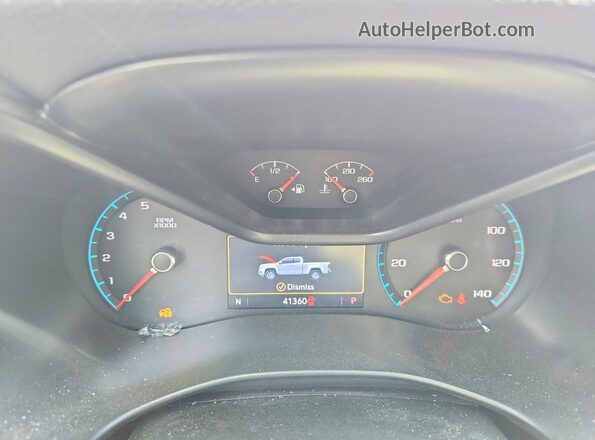 1GCGTDEN3M1240063 2021 CHEVROLET COLORADO Burgundy ხელსაწყოთა პანელის ხედი