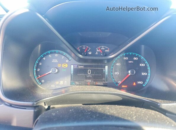 1GCGTDEN4J1206807 2018 CHEVROLET COLORADO Blue ხელსაწყოთა პანელის ხედი