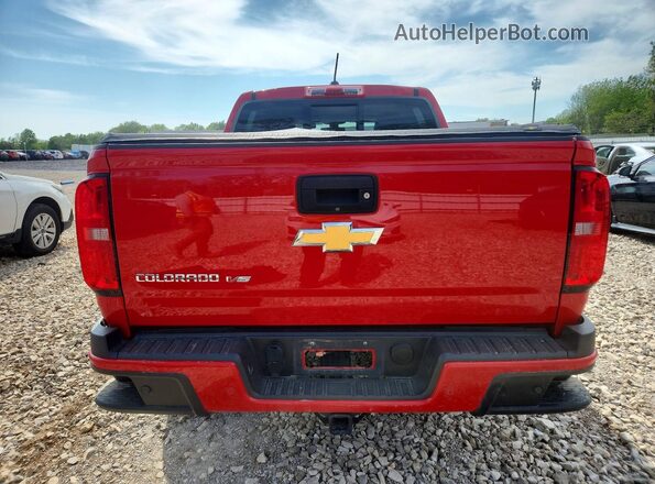 1GCGTDEN4K1134962 2019 CHEVROLET COLORADO Red Հետևի տեսք