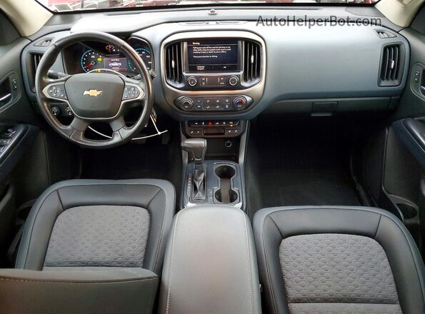 1GCGTDEN4M1288459 2021 CHEVROLET COLORADO Red Dashboard view