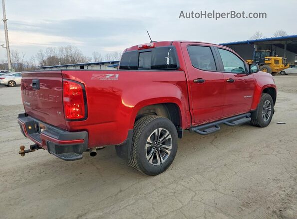 1GCGTDEN4M1288459 2021 CHEVROLET COLORADO Red Rear right