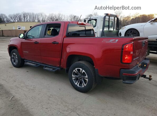 1GCGTDEN4M1288459 2021 CHEVROLET COLORADO Red Rear left