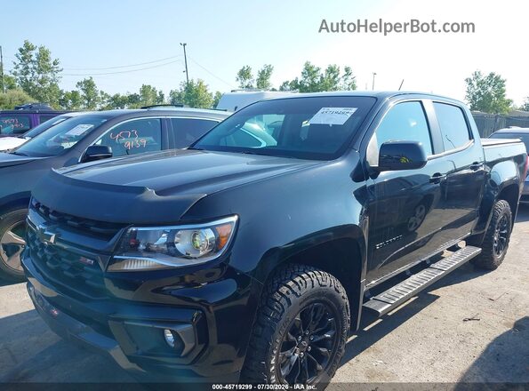 1GCGTDEN4N1102081 2022 CHEVROLET COLORADO Black Առջևի ձախ երեք քառորդ տեսարան