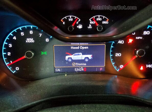 1GCGTDEN4N1186340 2022 CHEVROLET COLORADO Black Instrument cluster view