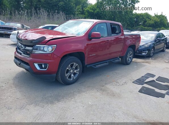 1GCGTDEN5H1230320 2017 CHEVROLET COLORADO Red წინა მარცხენა ხედი სამი მეოთხედიდან