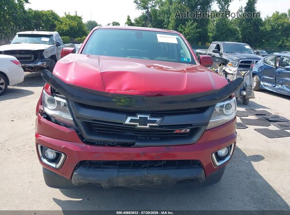 1GCGTDEN5H1230320 2017 CHEVROLET COLORADO Red ხელსაწყოთა პანელის ხედი
