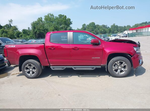 1GCGTDEN5H1230320 2017 CHEVROLET COLORADO Red უკანა სალონის ხედი