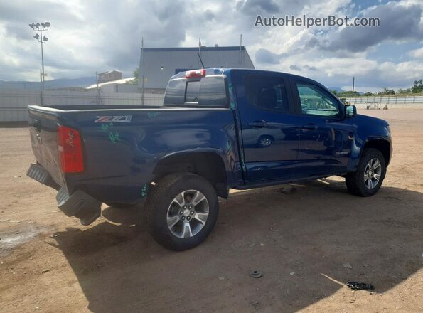 1GCGTDEN5K1138793 2019 CHEVROLET COLORADO Синий Задняя правая четверть