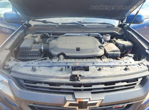 1GCGTDEN5K1138793 2019 CHEVROLET COLORADO Синий Вид задней части салона