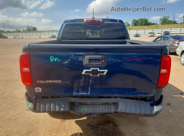 1GCGTDEN5K1138793 2019 CHEVROLET COLORADO Синий Вид сзади