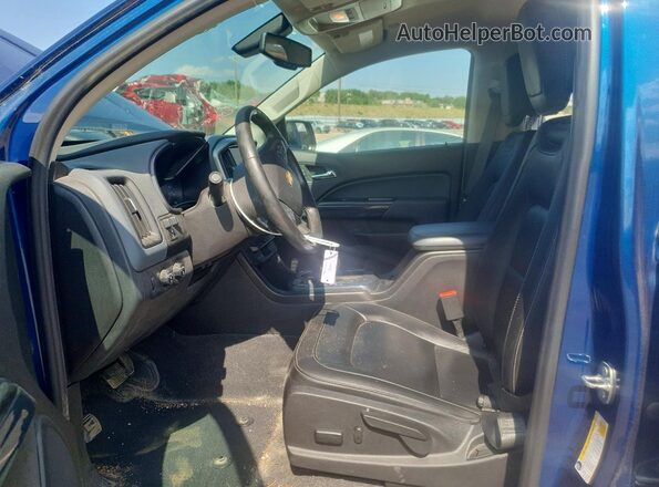 1GCGTDEN5K1138793 2019 CHEVROLET COLORADO Синий Вид салона спереди