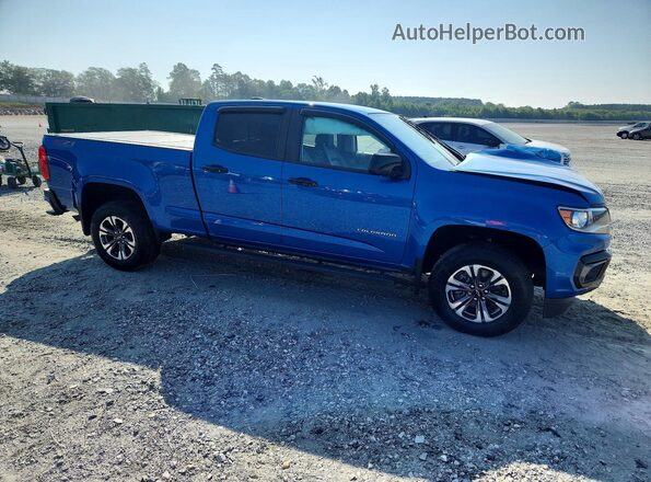 1GCGTDEN6N1185304 2022 CHEVROLET COLORADO Blue Front right
