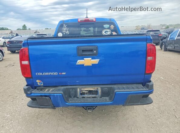 1GCGTDEN7J1270887 2018 CHEVROLET COLORADO Blue უკანა ხედი