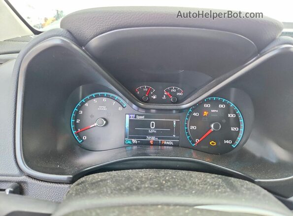 1GCGTDEN8H1236810 2017 CHEVROLET COLORADO Black Вид щитка приладів