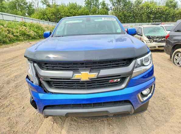 1GCGTDEN8K1155314 2019 CHEVROLET COLORADO Blue Front view