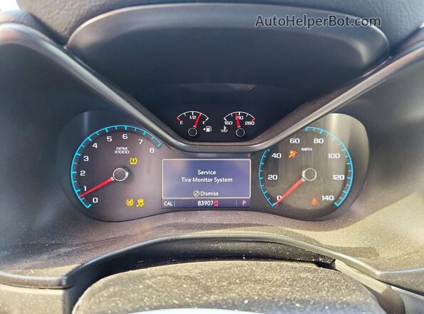 1GCGTDEN9L1139348 2020 CHEVROLET COLORADO Charcoal Вид щитка приладів