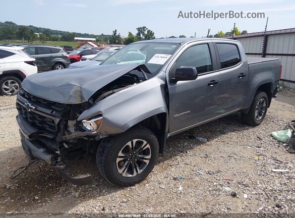 1GCGTDEN9M1129467 2021 CHEVROLET COLORADO Gray Przód lewy