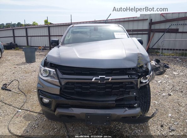 1GCGTDEN9M1129467 2021 CHEVROLET COLORADO Gray Widok zestawu wskaźników