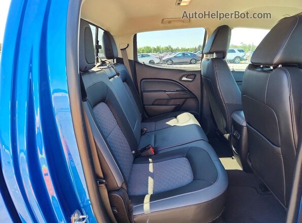 1GCGTDEN9N1117739 2022 CHEVROLET COLORADO Blue უკანა სავარძლების ხედი