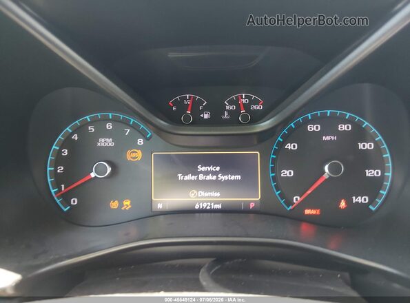 1GCGTEEN3M1207375 2021 CHEVROLET COLORADO White Vista de los asientos traseros