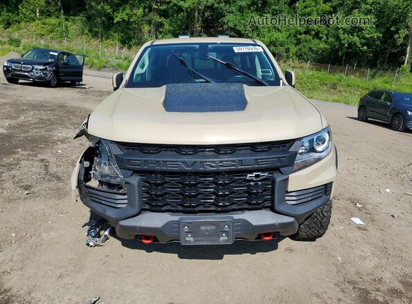 1GCGTEEN6M1248339 2021 CHEVROLET COLORADO Cream Widok z przodu