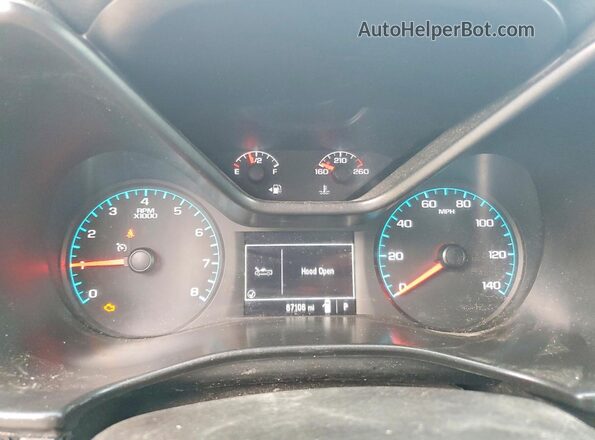 1GCHSBEA2L1175567 2020 CHEVROLET COLORADO White Vista del cuadro de instrumentos