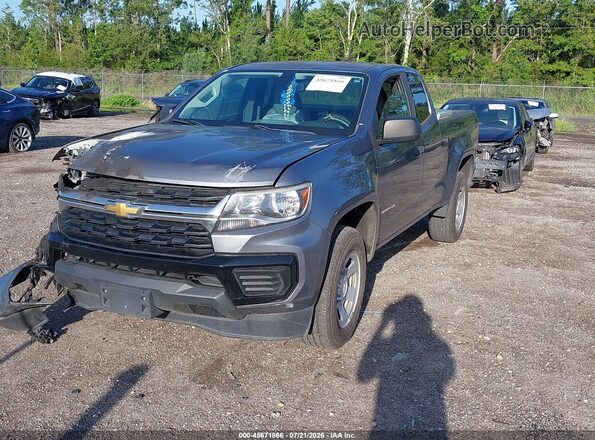 1GCHSBEA2M1129268 2021 CHEVROLET COLORADO Серый Передняя левая четверть