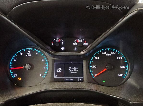 1GCHSBEA4M1163695 2021 CHEVROLET COLORADO White Սարքավորումների վահանակի տեսք