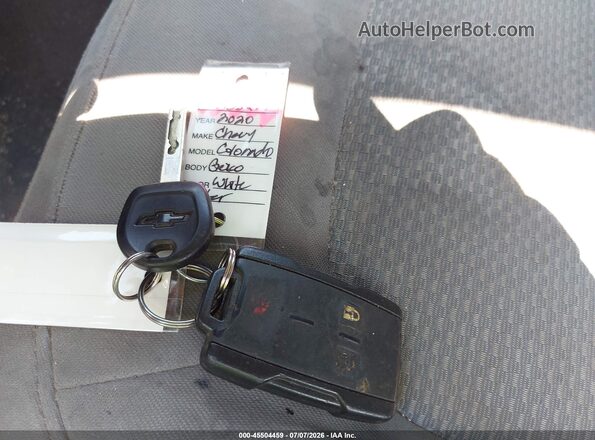 1GCHSBEA8L1120640 2020 CHEVROLET COLORADO White Առջևի վահանակի տեսք