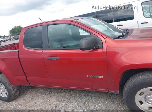 1GCHSBEAXG1266060 2016 CHEVROLET COLORADO Burgundy Вид задньої частини салону