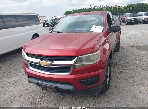 1GCHSBEAXG1266060 2016 CHEVROLET COLORADO Burgundy Вид щитка приладів