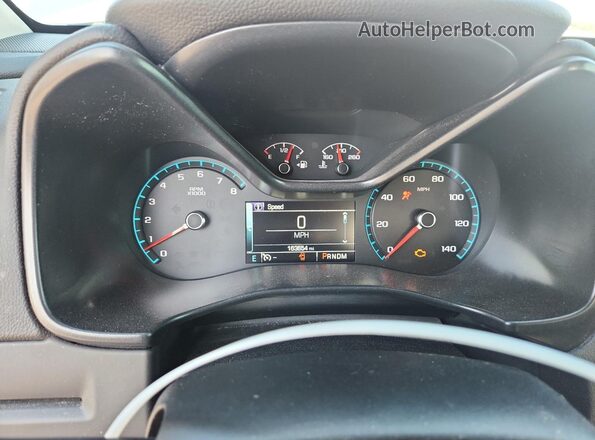 1GCHSCE38G1324982 2016 CHEVROLET COLORADO Silver Вид щитка приладів