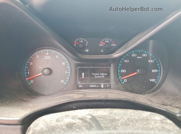 1GCHSCEA0M1240570 2021 CHEVROLET COLORADO White ხელსაწყოთა პანელის ხედი
